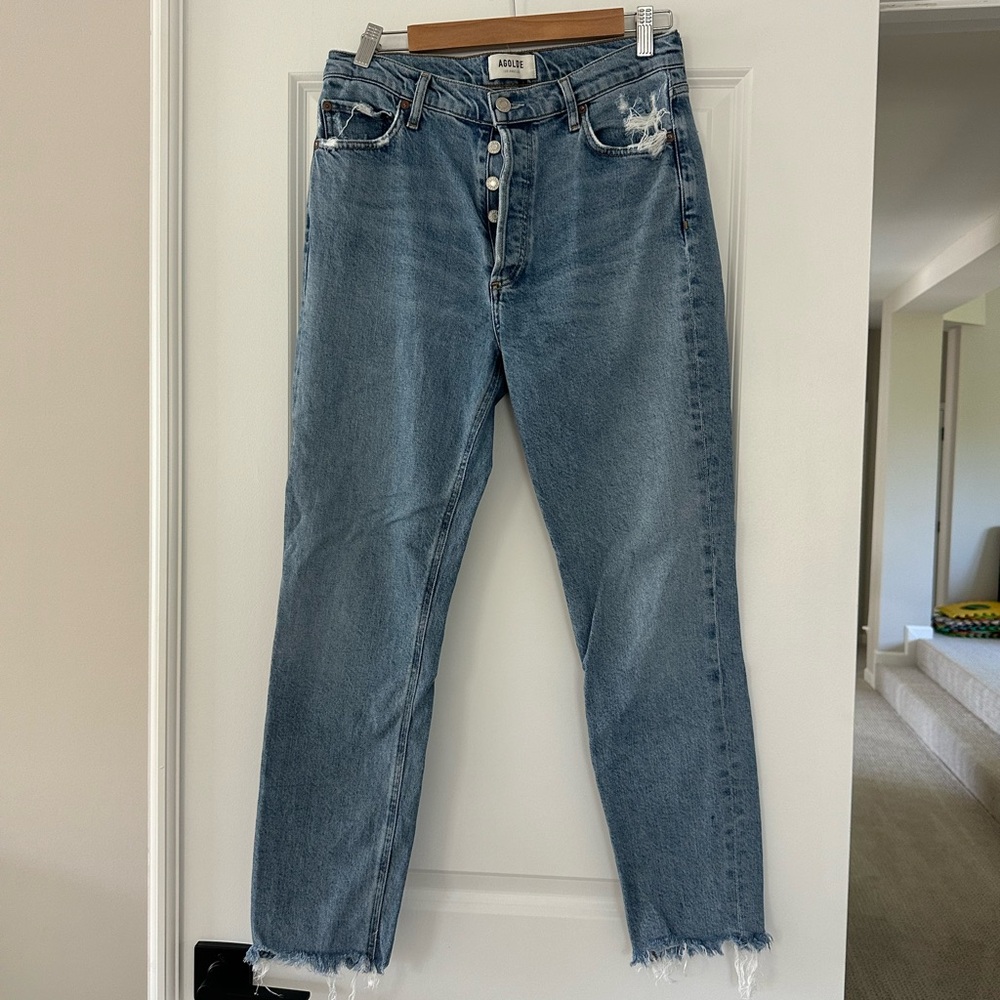 Agolde Nico Raw Hem Jeans